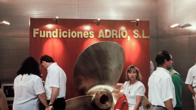 Javier Mariño. Estudio de arquitectura. Baiona. Stand Fundiciones Adrio, S.L. World Fishing Exhibition Vigo-97. IFEVI. Vigo. 1997