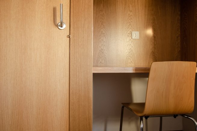 Javier Mariño. Estudio de arquitectura. Baiona. Reforma dormitorios residencia estudiantes CGTD. Pontevedra. 2012-2015