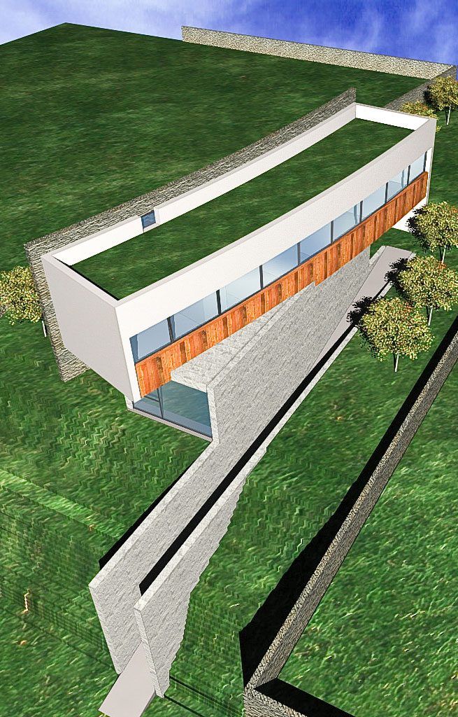 Javier Mariño. Estudio de arquitectura. Baiona. Vivienda unifamiliar aislada. Carballal. Vigo. 1997