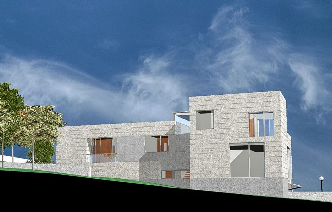 Javier Mariño. Estudio de arquitectura. Baiona. Vivienda unifamiliar aislada. Morade. Sabarís. Baiona. 2000