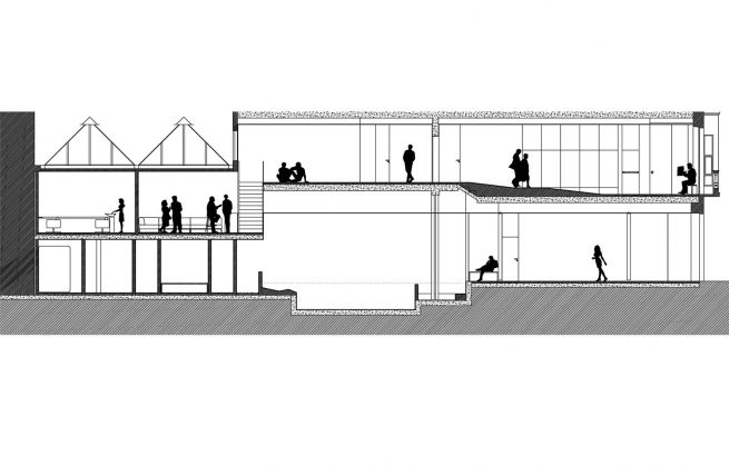 Javier Mariño. Estudio de arquitectura. Baiona. Reforma local comercial para balneario urbano. C/ Urzáiz, Vigo. 2003