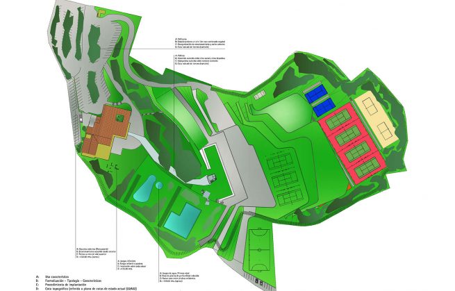 Javier Mariño. Estudio de arquitectura. Baiona. Reordenación y reforma ciudad deportiva Real Club Náutico de Vigo. Los Abetos, Nigrán. 2005