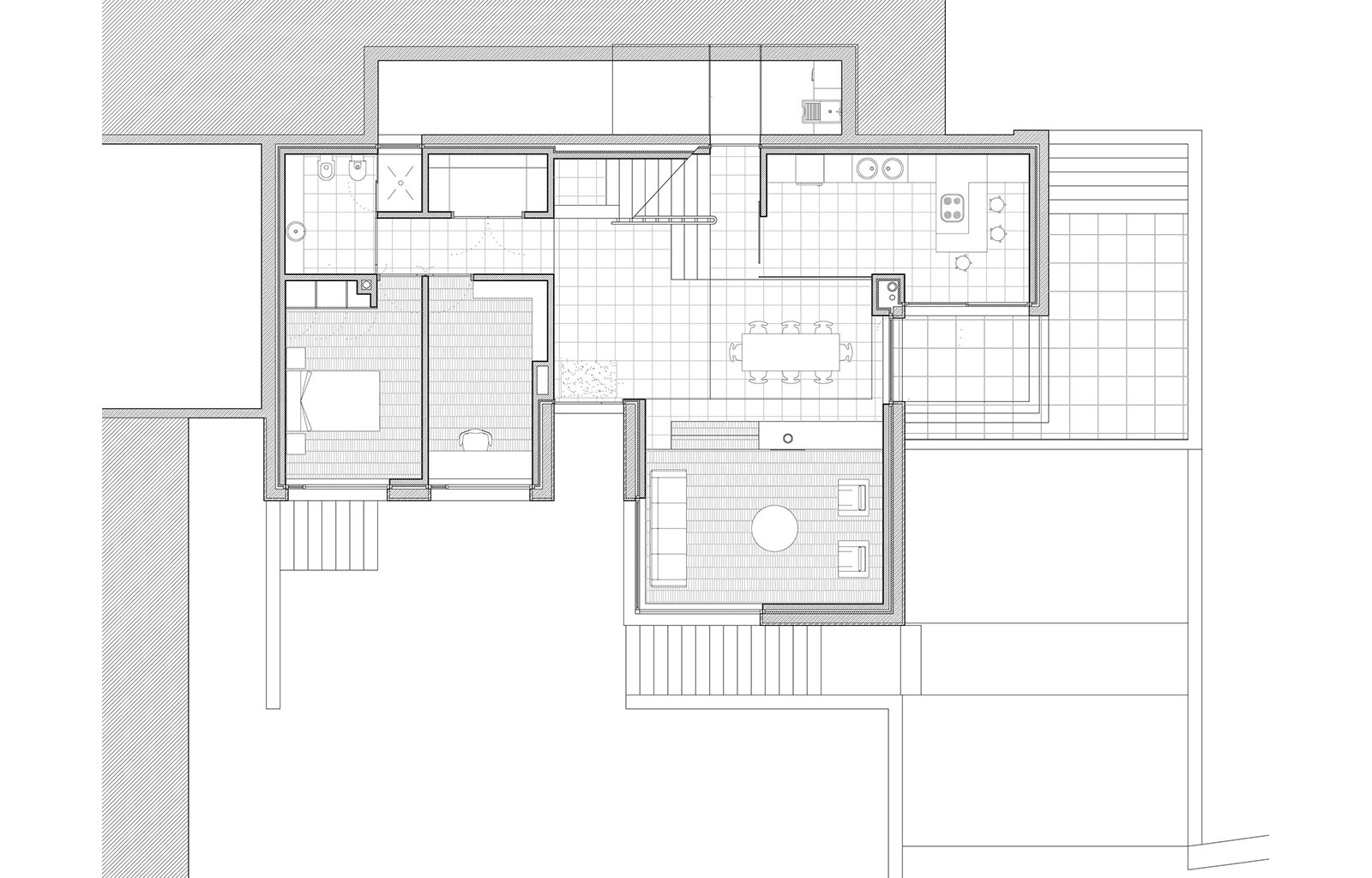 Javier Mariño. Estudio de arquitectura. Baiona. Vivienda unifamiliar aislada. A Garrida, Valladares. Vigo. 2006-2008