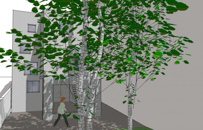 Javier Mariño. Estudio de arquitectura. Baiona. Vivienda unifamiliar aislada. Cabral. Vigo. Anteproyecto. 2012